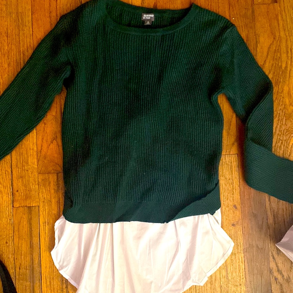 summer and rose sweater ! Green